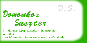 domonkos suszter business card